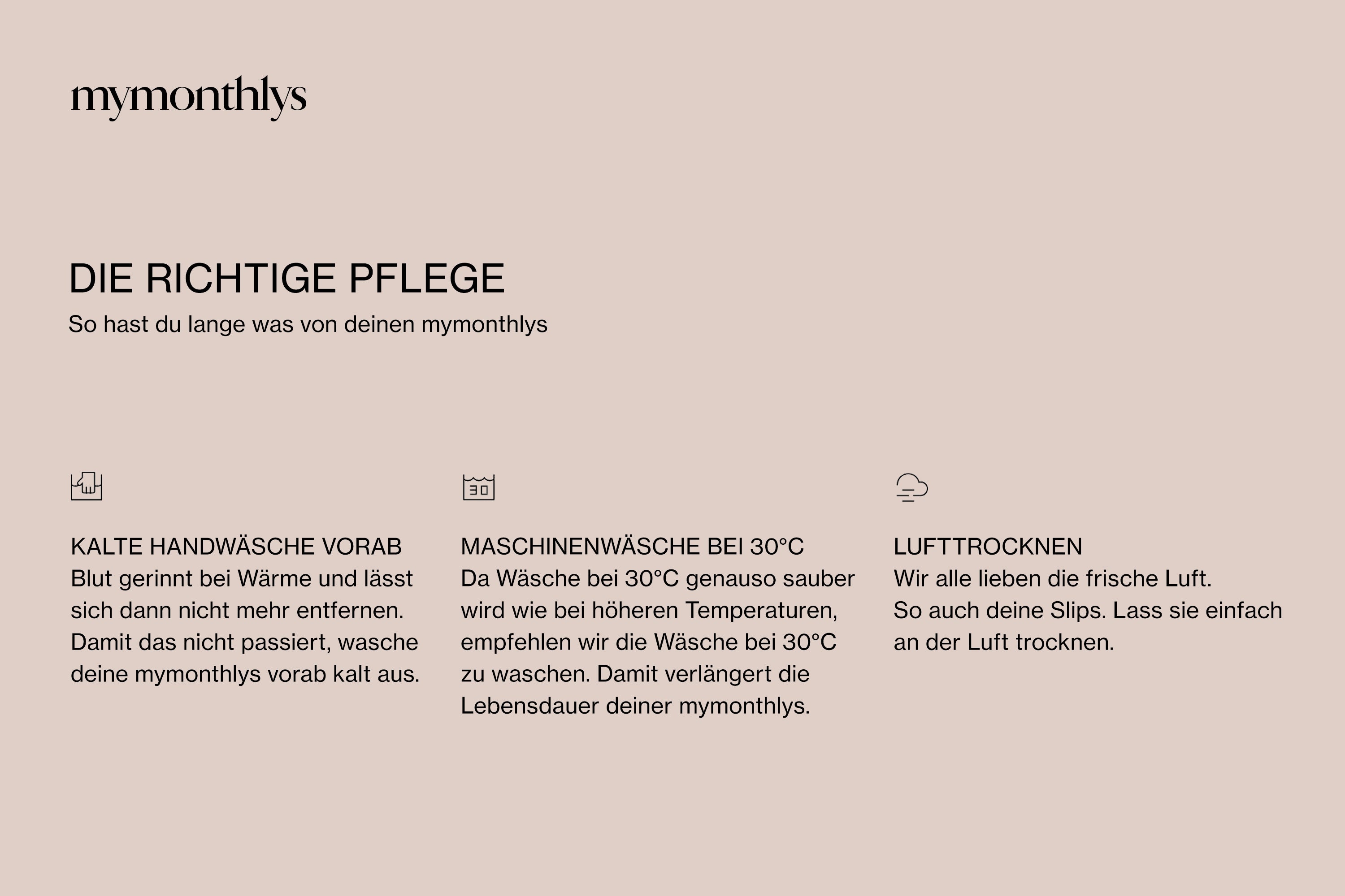 Periodenunterwäsche richtig pflegen - Schritt für Schritt Anleitung